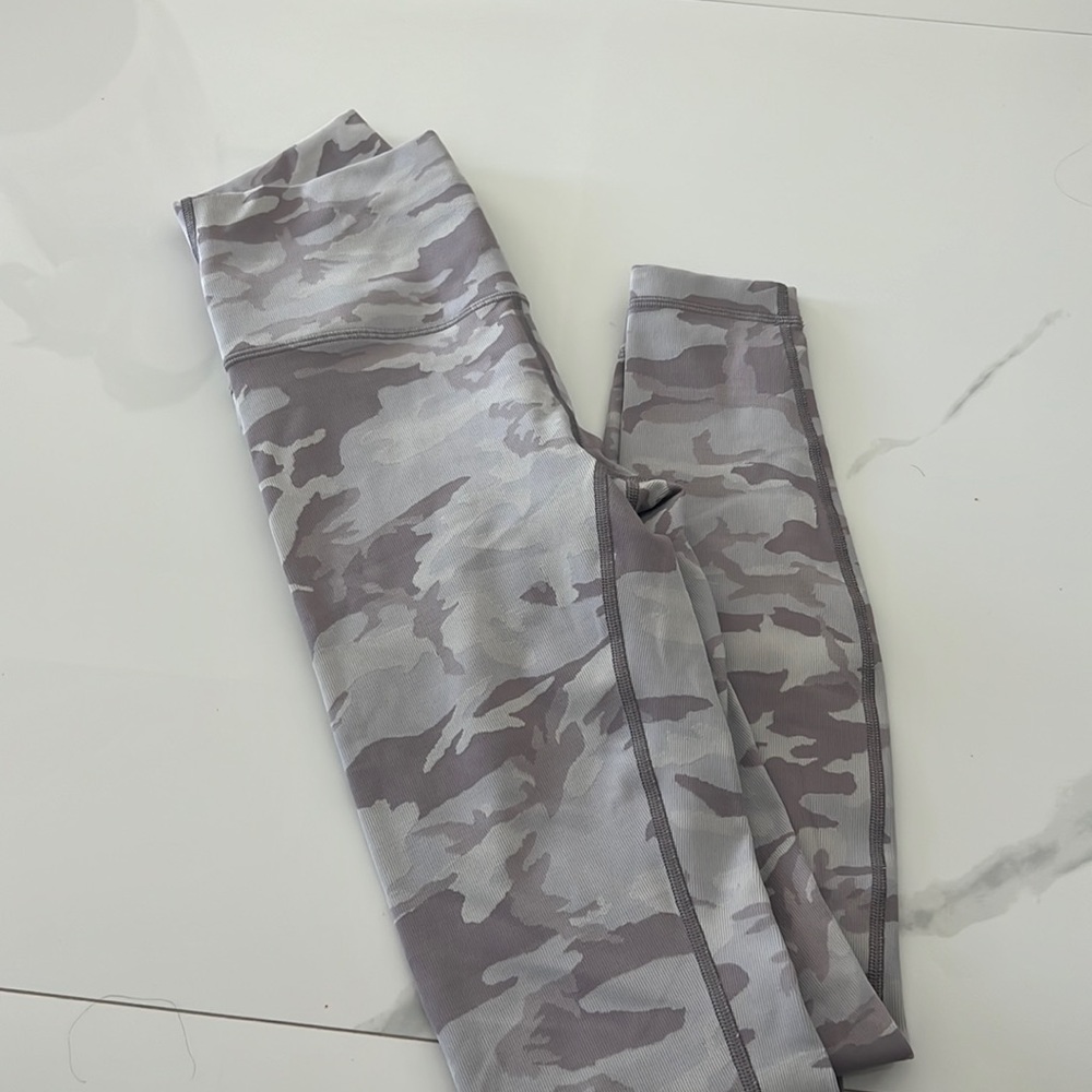Purple camouflage Lululemon leggings